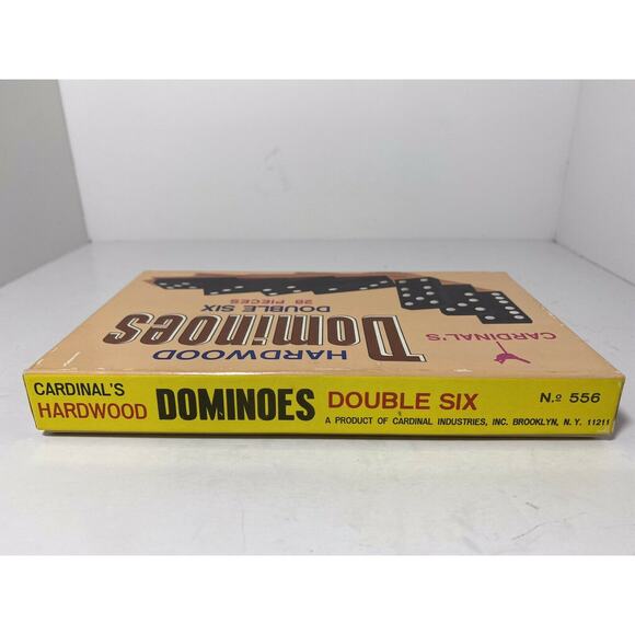 Vintage Cardinal’s Hardwood Double 6 Dominoes 28 Pieces No. 556 - Picture 6 of 7